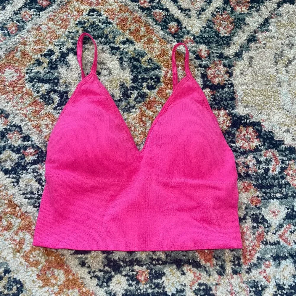 Hot Pink Bralette Top - Picture 2 of 3